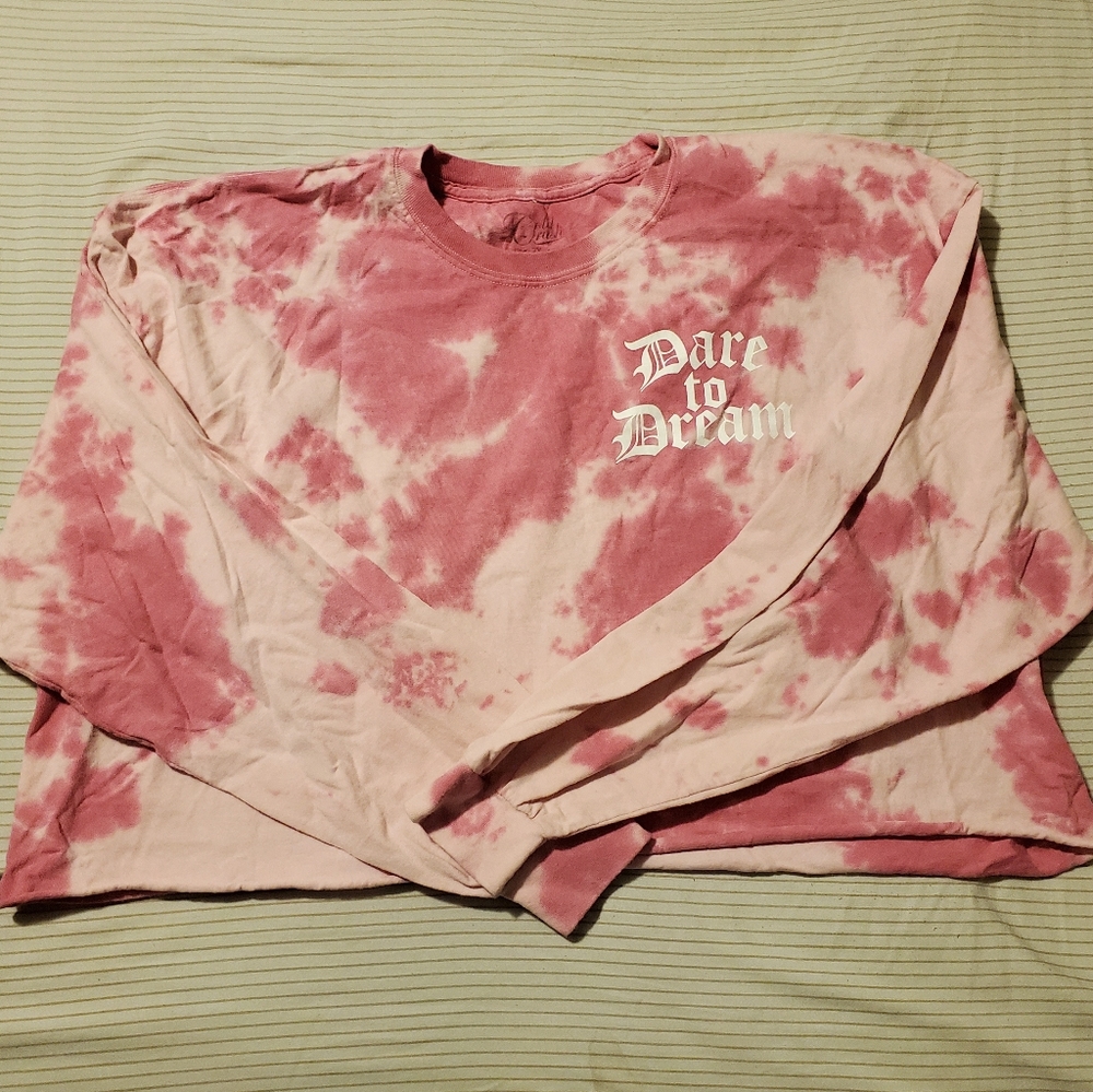 Dare to Dream Tie Dye Long Sleeve Crop Top